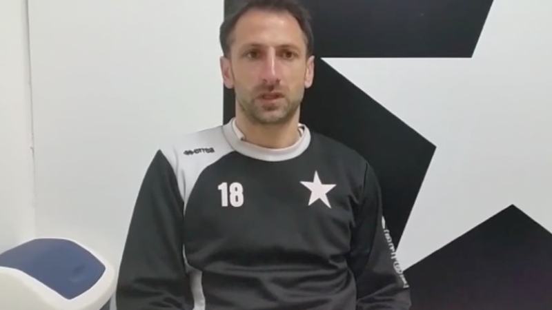 Il Monferrato > Calcio, Manuel Sinato intervistato dopo la partita con  Cavour