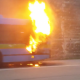 Sulla Casale-Alessandria va a fuoco un autobus di linea