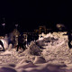 Flash mob snow party