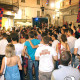 La festa per la Fastweb in centro città