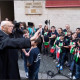 Il coro del Don Milani con il Presidente della Repubblica Giorgio Napolitano