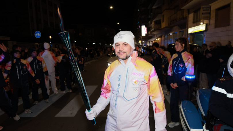 Un casalese a Taranto a portare la fiamma olimpica