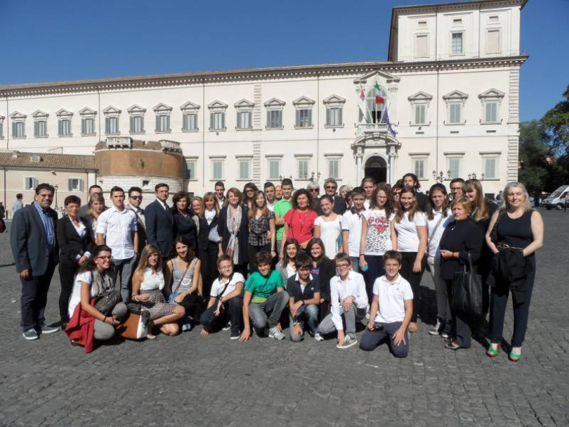 Gli studenti casalesi a Roma per l'inaugurazione dell'anno scolastico