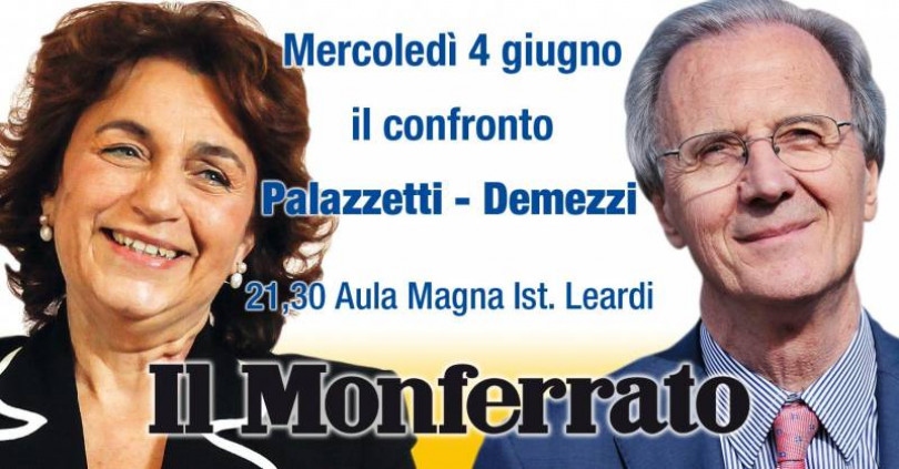 Questa sera, mercoledì 4 giugno, il confronto elettorale tra Palazzetti e Demezzi