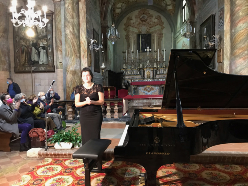 VIDEO - La pianista Anna Geniushene incanta a Pontestura