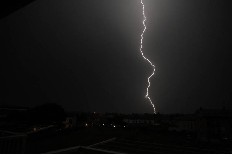Pioggia, vento grandine e fulmini: una notte movimentata in Monferrato