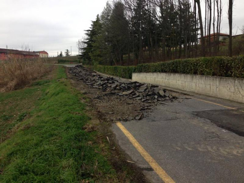 Disagi in molti paesi del territorio monferrino: strade interrotte e viabilità modificata