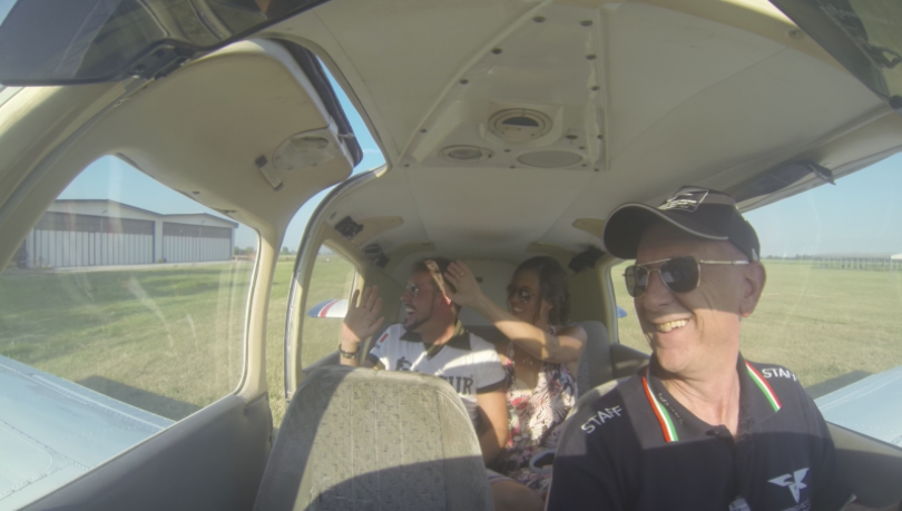 Una promessa di matrimonio... in volo sul Monferrato
