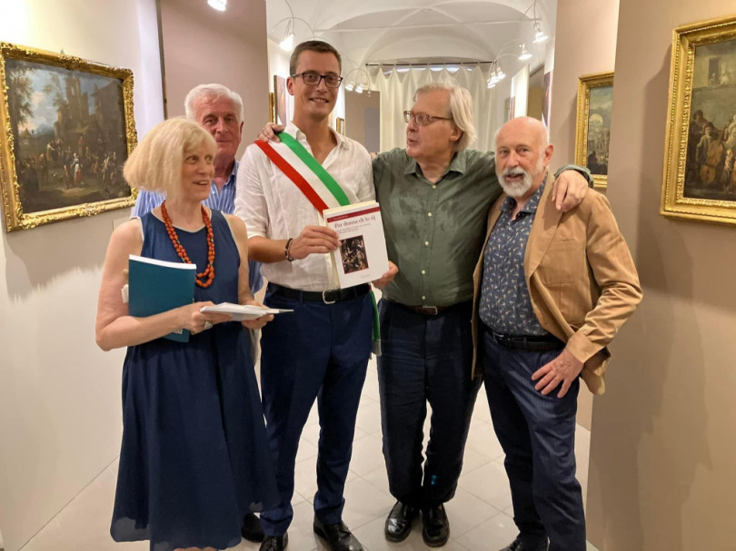 Sgarbi in visita al Museo Civico di Moncalvo
