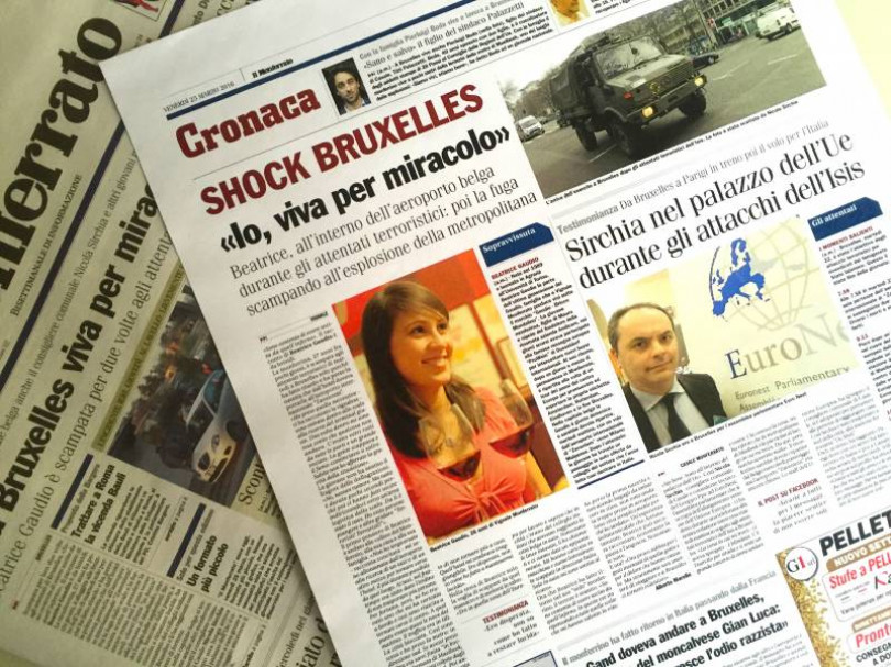 Bruxelles: «Io, viva per miracolo». La storia di Beatrice, all’interno dell’aeroporto belga
durante gli attentati terroristici: poi la fuga scampando all’esplosione della metropolitana
