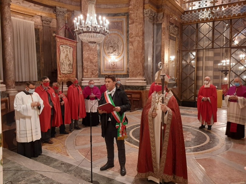 La preghiera del sindaco a sant'Evasio
