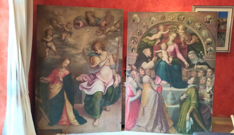 Due pale d'altare del Moncalvo restituite alla Diocesi di Casale
