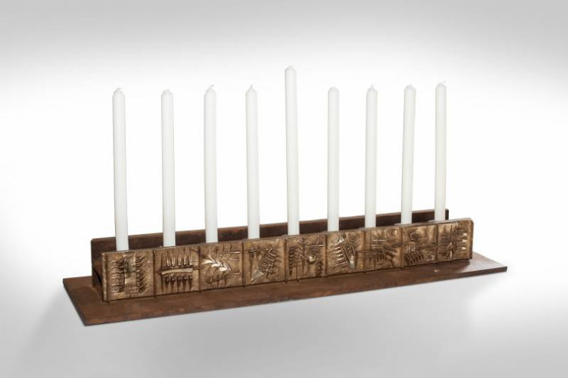 Le lampade di Kannukah di Pomodoro e Maraniello donate al Museo dei Lumi