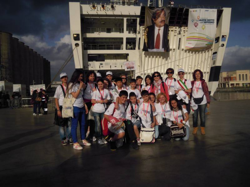 Le scuole casalesi sulla Nave della Legalità, da Civitavecchia a Palermo per non dimenticare le vittime della mafia