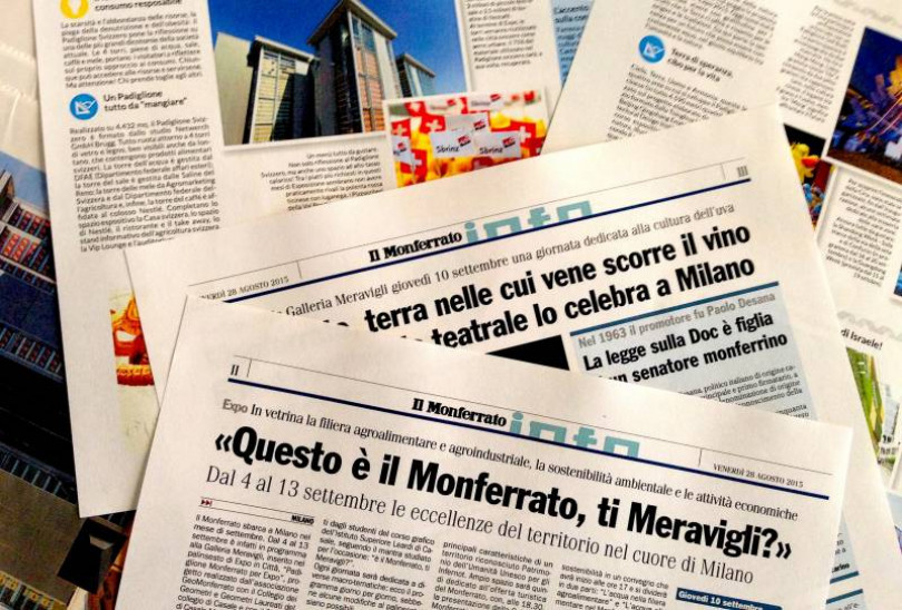 Venerdì Il Monferrato torna in edicola con lo speciale dedicato all'Expo e al Padiglione Monferrato