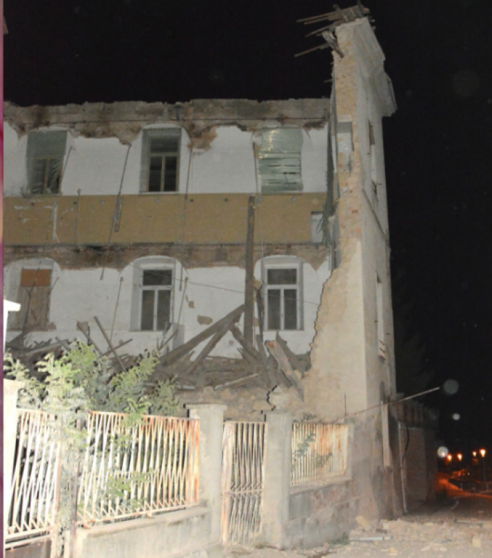 Moncalvo, è crollata un'ala dell'ex complesso ospedaliero San Marco