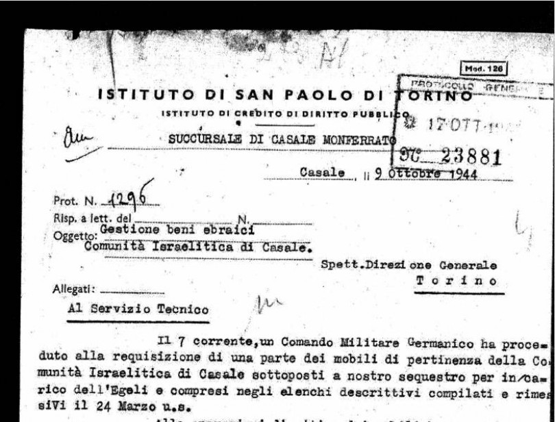 Giorno della Memoria: nuovi documenti sulla confisca di beni alle famiglie ebree