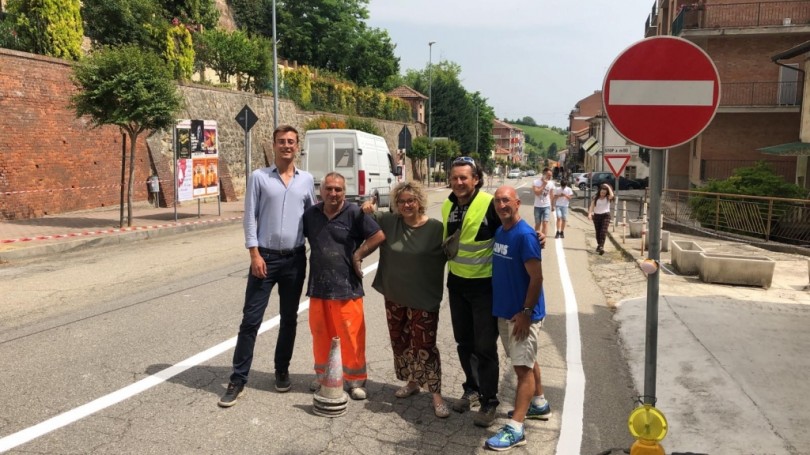 Moncalvo, riapre corso XXV Aprile