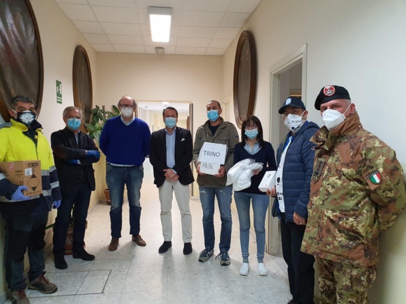 Trino e l’emergenza Covid. Il sindaco Pane: «Tutti uniti si vince»