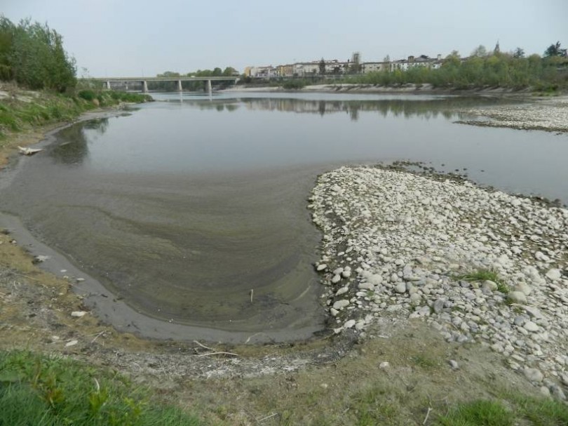 Il livello del fiume Po è tre metri sotto lo zero idrometrico