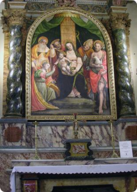 396-La riscoperta dell’immagine, abside affrescata dell’antica cappella dei Conti