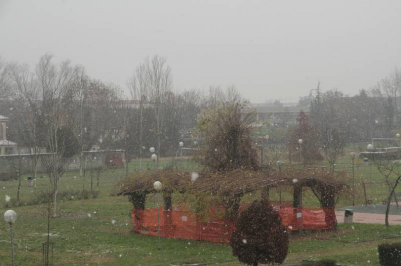 Primi fiocchi di neve a Casale e in Monferrato. Da domenica 28 cielo sereno