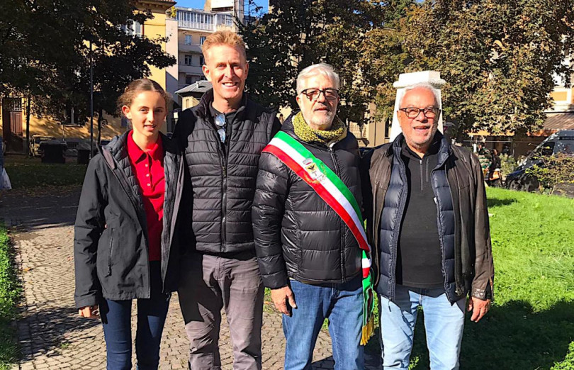 L'ex console Gherardo Lanzarone in visita in Monferrato