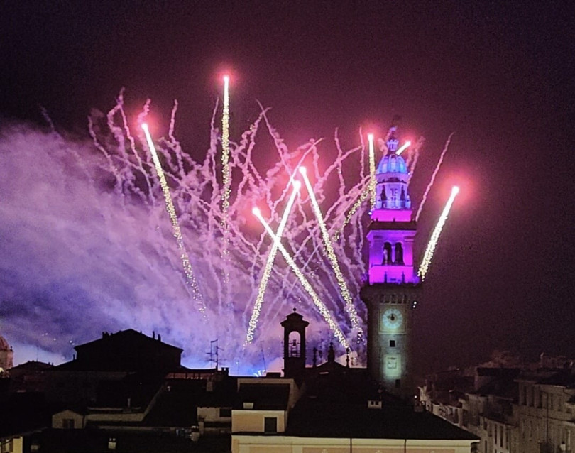Fuochi d'artificio alla Festa del Vino del Monferrato