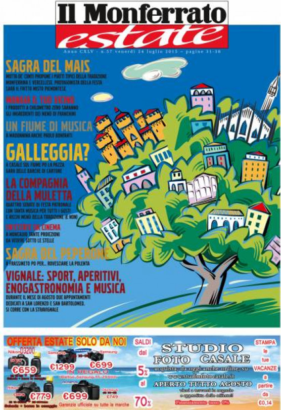 Un’estate da vivere in Monferrato: tutti gli appuntamenti nello speciale tabloid in regalo con Il Monferrato