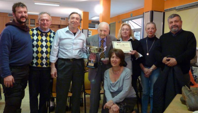 Emiliano Giorcelli, 100 anni a Quarti festa per il cavatore