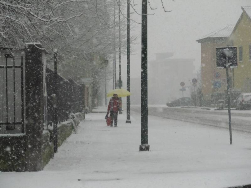 Neve in Monferrato: più abbondante in collina, un po' meno in pianura