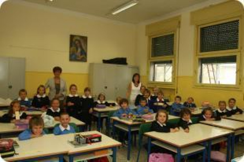 Primo ingresso a scuola sotto la pioggia - L'ultimo anno della Leardi nella vecchia sede-  Festa d'accoglienza al college di San Martino, l'unico Agrario della provincia