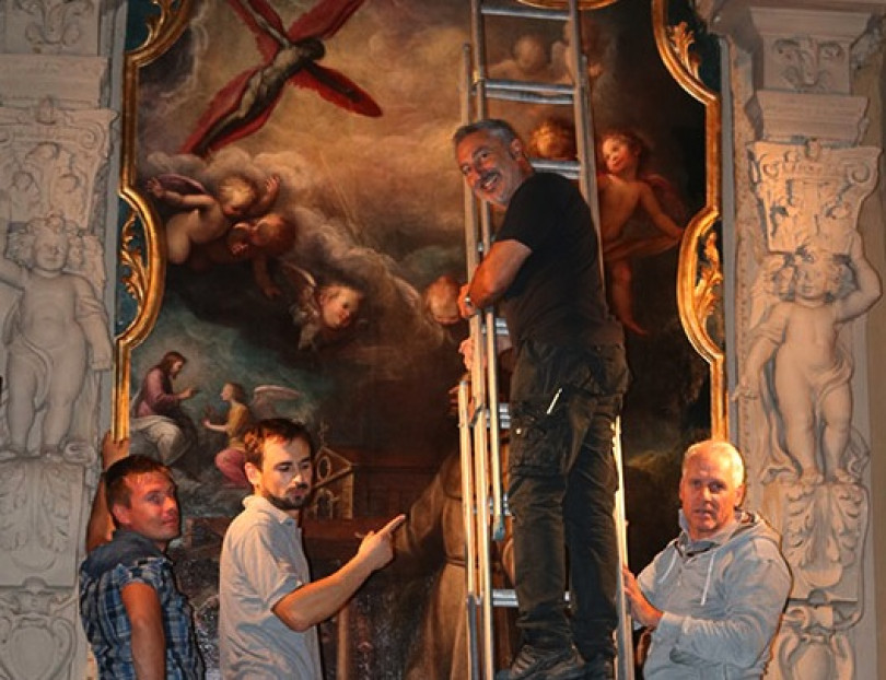 S. Francesco, antica opera del Moncalvo, torna a splendere... in occasione della sua festa