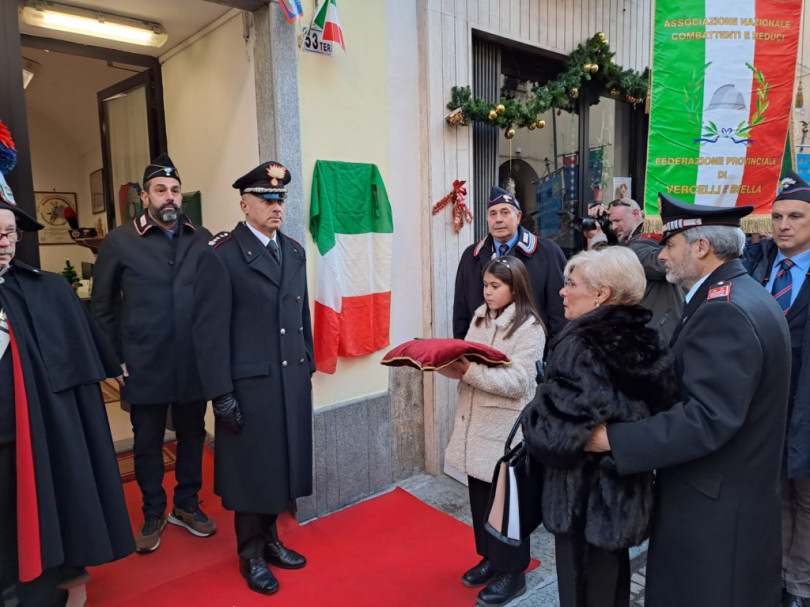 Trino, la sede dell'Anc intitolata all'Appuntato Michele Fiore