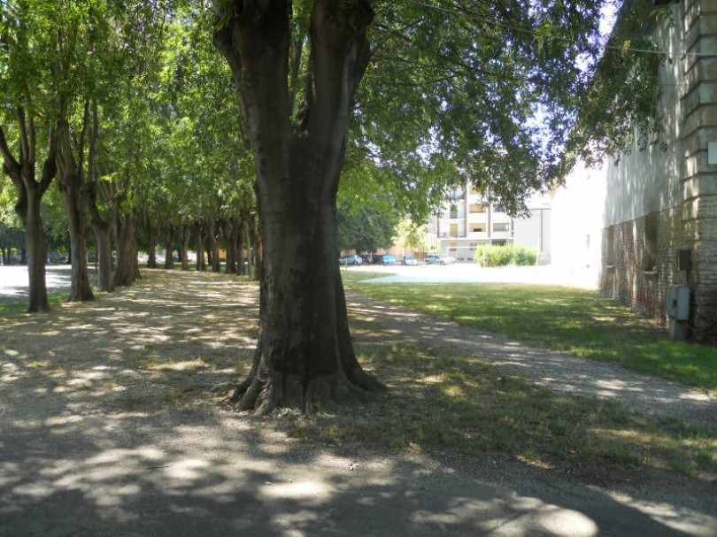 Un chiosco con la vaporiera in viale Crispi