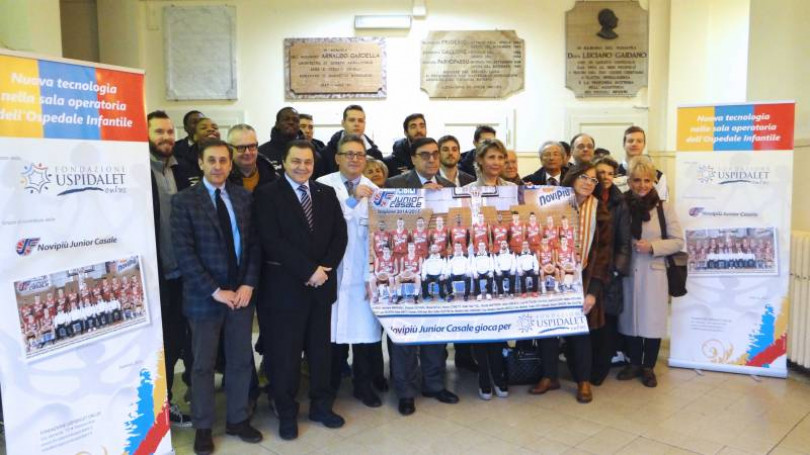 La Novipiù in visita all'Ospedale infantile di Alessandria. Consolidato il Progetto