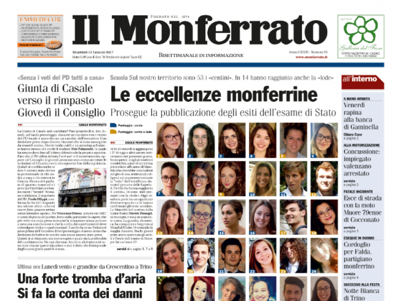 Maturità, ecco le eccellenze monferrine. Tra loro anche Davide Denegri: d'argento sul parquet con gli Azzurrini, bravo tra i banchi di scuola