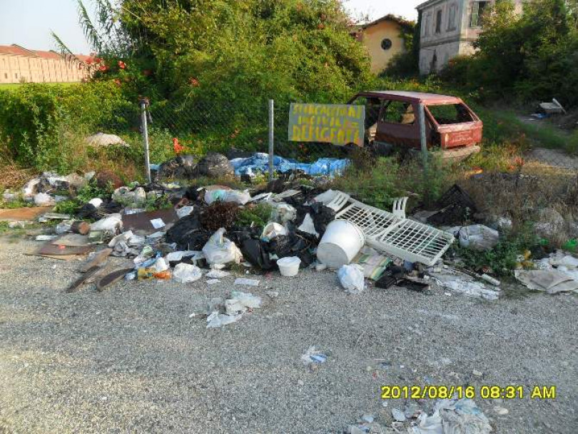 Discarica abusiva a Balzola. 