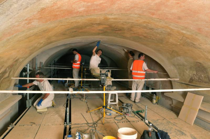 Da Aramengo il cantiere di restauro di un museo