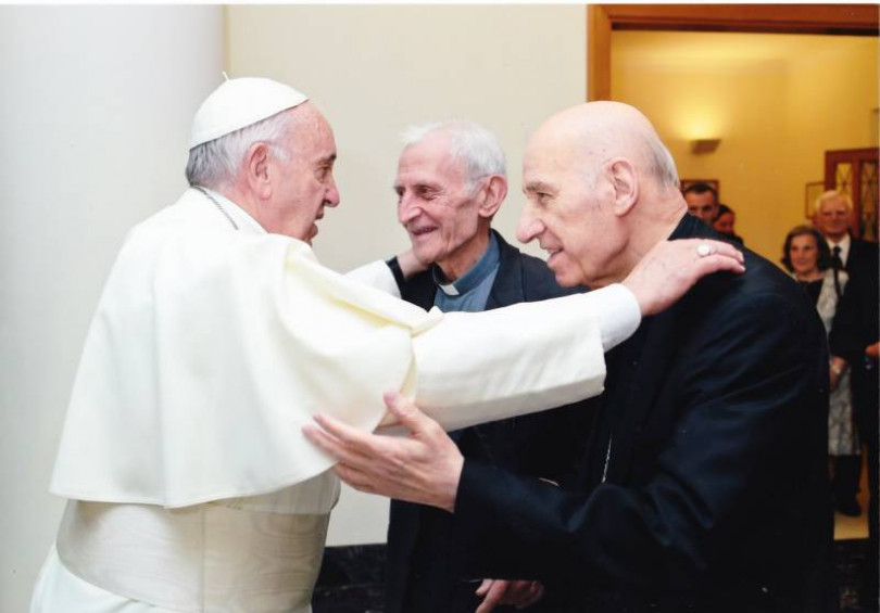 I 60 anni di don Carlo Grossetti festeggiati a Roma con il papa e il cardinale Poletto