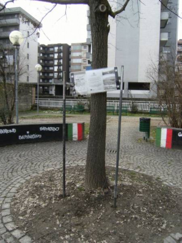 Lavori di risistemazione dell'area verde dedicata ai Nerostellati