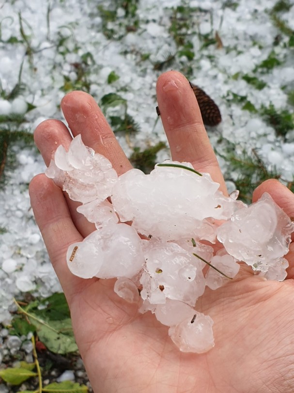Le immagini della violenta grandinata che ha colpito il Monferrato
