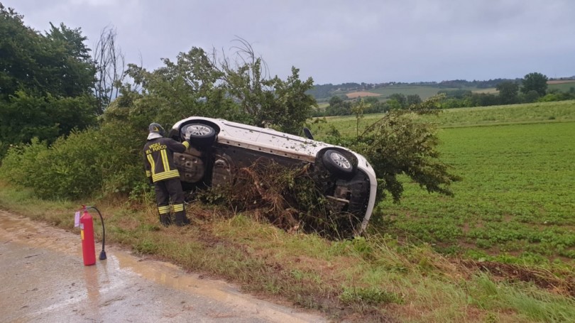 Maltempo in Monferrato: strade allagate e incidenti