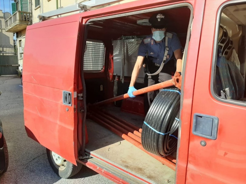Furto materiale edile: denunciato settantenne casalese