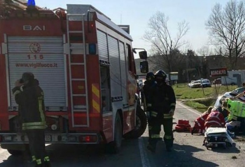 Incidente sulla provinciale Casale-Asti