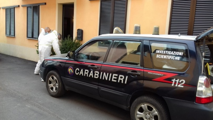 Indagini della sezione investigazioni scientifiche dei Carabinieri a Ticineto