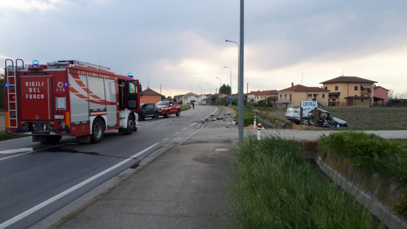 Scontro sulla Casale-Morano a Popolo: tre feriti di cui uno gravissimo