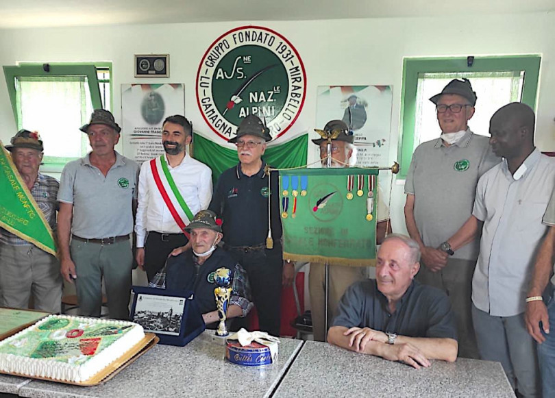 I cento anni dell'alpino Evasio Desana