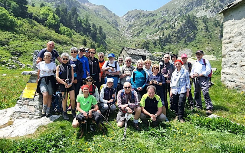 Il gruppo escursionismo del Cai nel Vallone di S. Grato