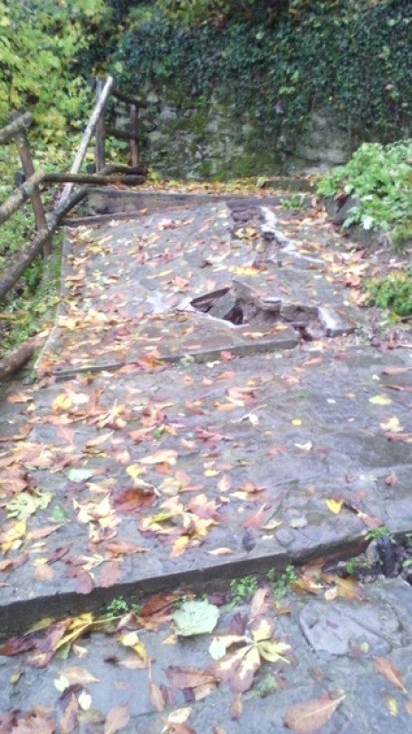 Danni da maltempo anche al Sacro Monte di Crea